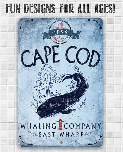 Cape Cod Whaling Company - Metal Sign