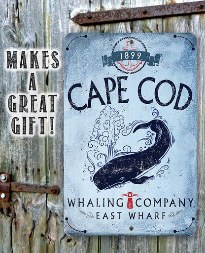 Cape Cod Whaling Company - Metal Sign