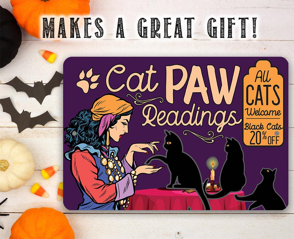Cat Paw Readings - Metal Sign