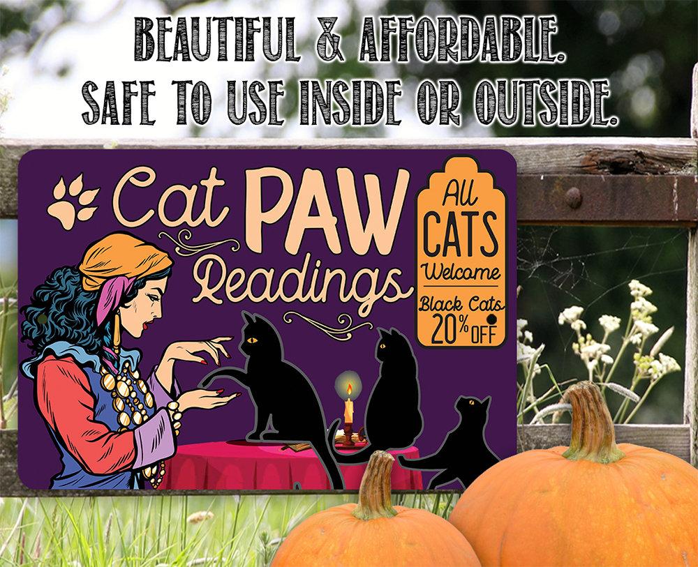 Cat Paw Readings - Metal Sign
