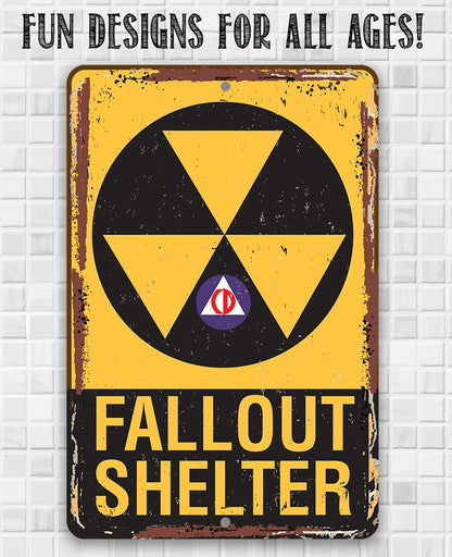 Fallout Shelter - Metal Sign