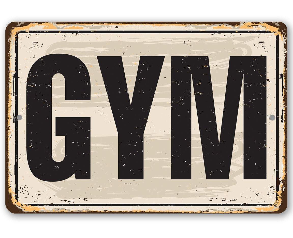 Gym - Metal Sign