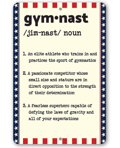 Gymnast Definition - Metal Sign
