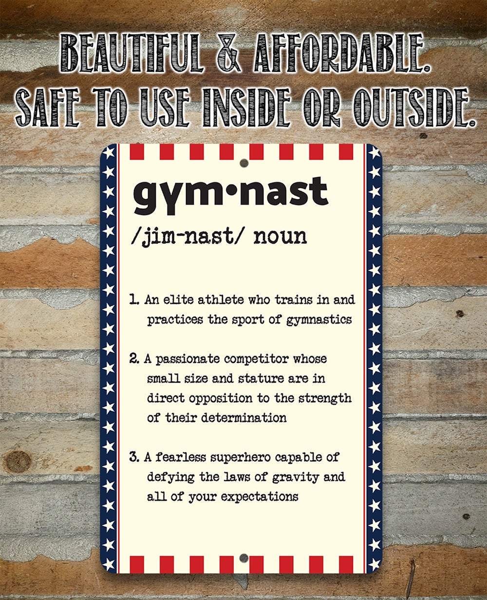 Gymnast Definition - Metal Sign