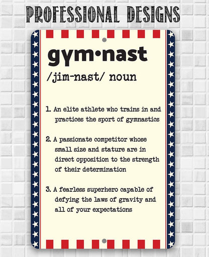Gymnast Definition - Metal Sign