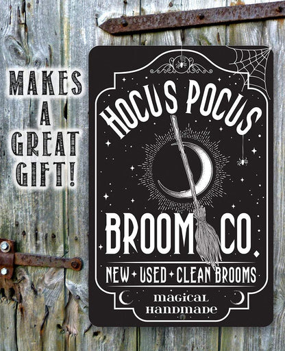 Hocus Pocus Broom Co - Metal Sign