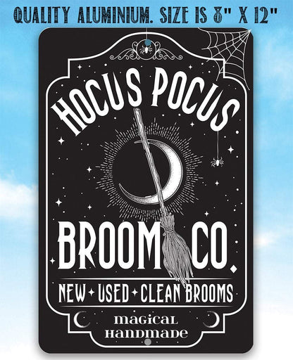 Hocus Pocus Broom Co - Metal Sign