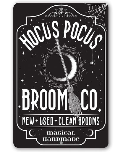 Hocus Pocus Broom Co - Metal Sign