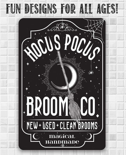 Hocus Pocus Broom Co - Metal Sign