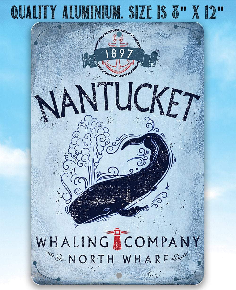 Nantucket Whaling Company - Metal Sign