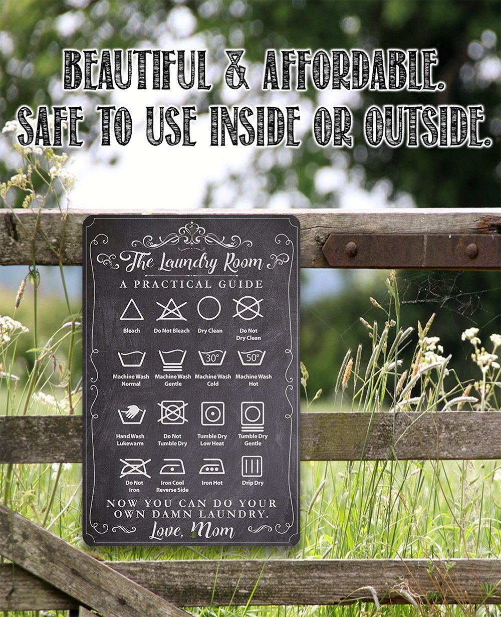 The Laundry Room A Practical Guide - Metal Sign