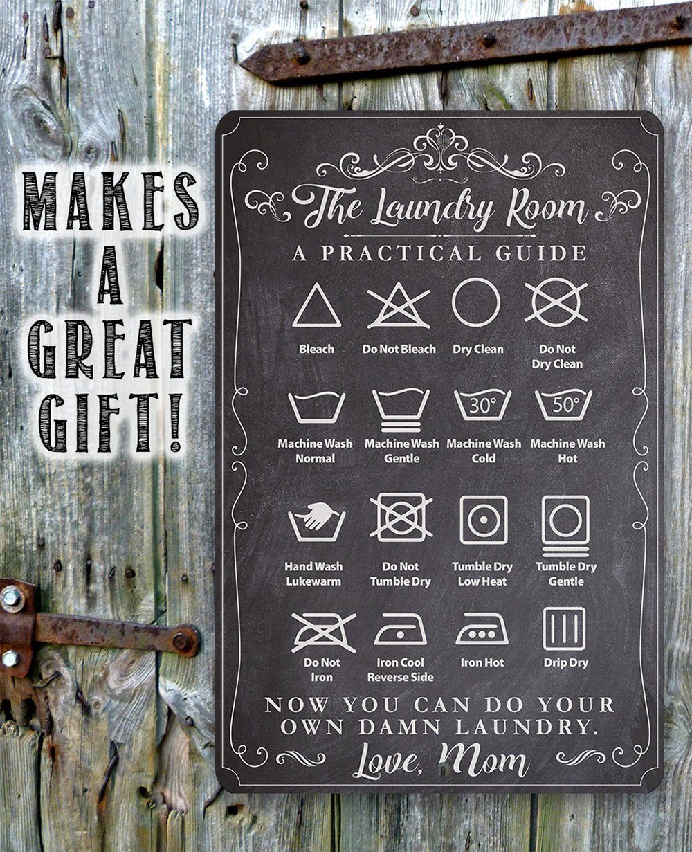 The Laundry Room A Practical Guide - Metal Sign