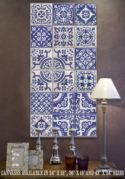 Mexican Tile Colorful - Canvas