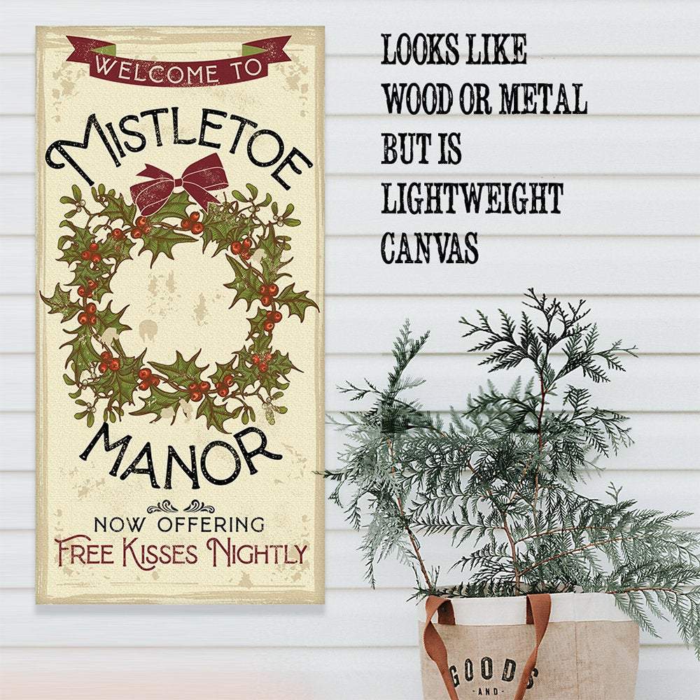 Mistletoe Manor - Canvas