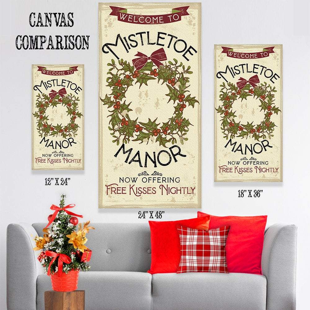 Mistletoe Manor - Canvas