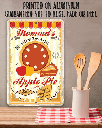 Momma's Apple Pie - Metal Sign