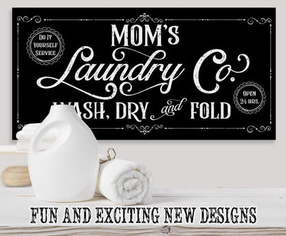 Mom's Laundry Co - Canvas