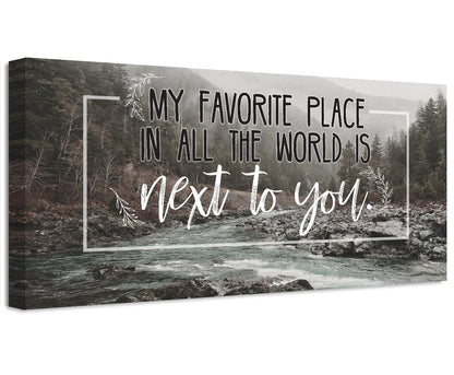 My Favorite Place In All The World - Canvas