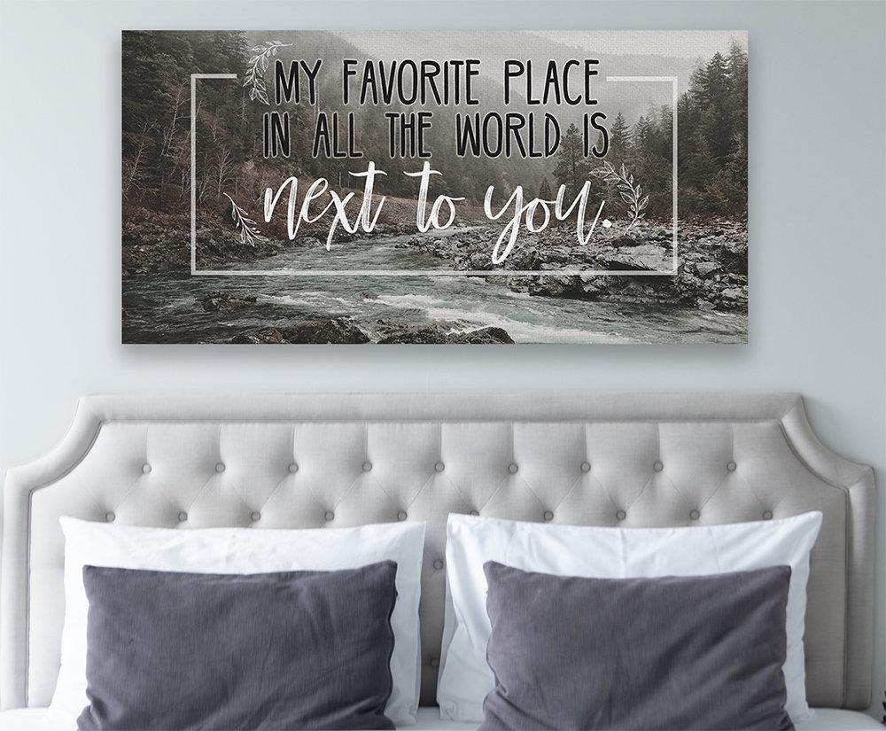 My Favorite Place In All The World - Canvas