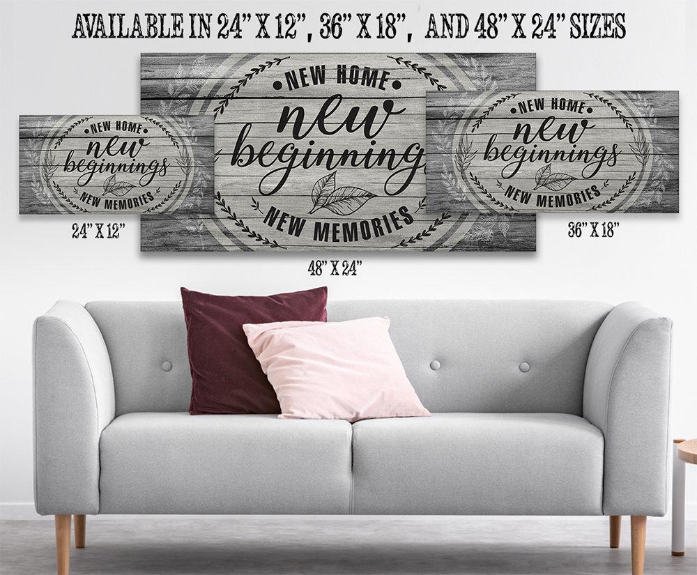 New Home New Beginnings - Canvas