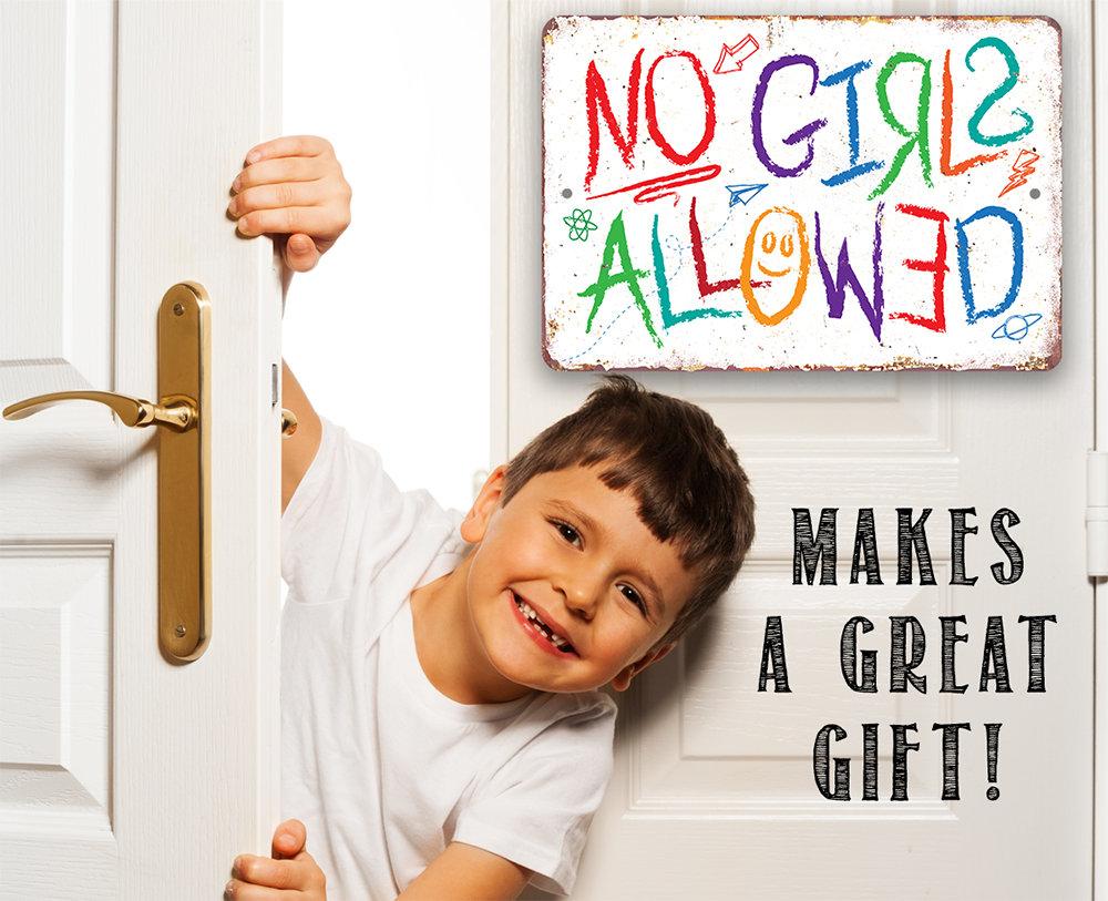 No Girls Allowed - Metal Sign