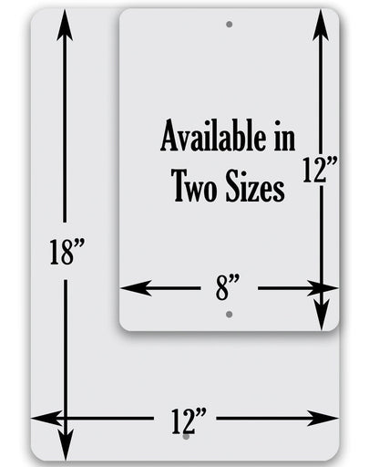 No Roosters Beyond This Point - Metal Sign