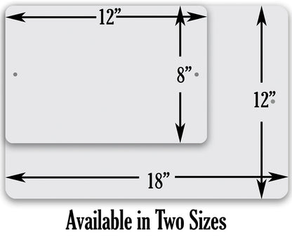 Nude Beach Swimsuits Optional - Metal Sign