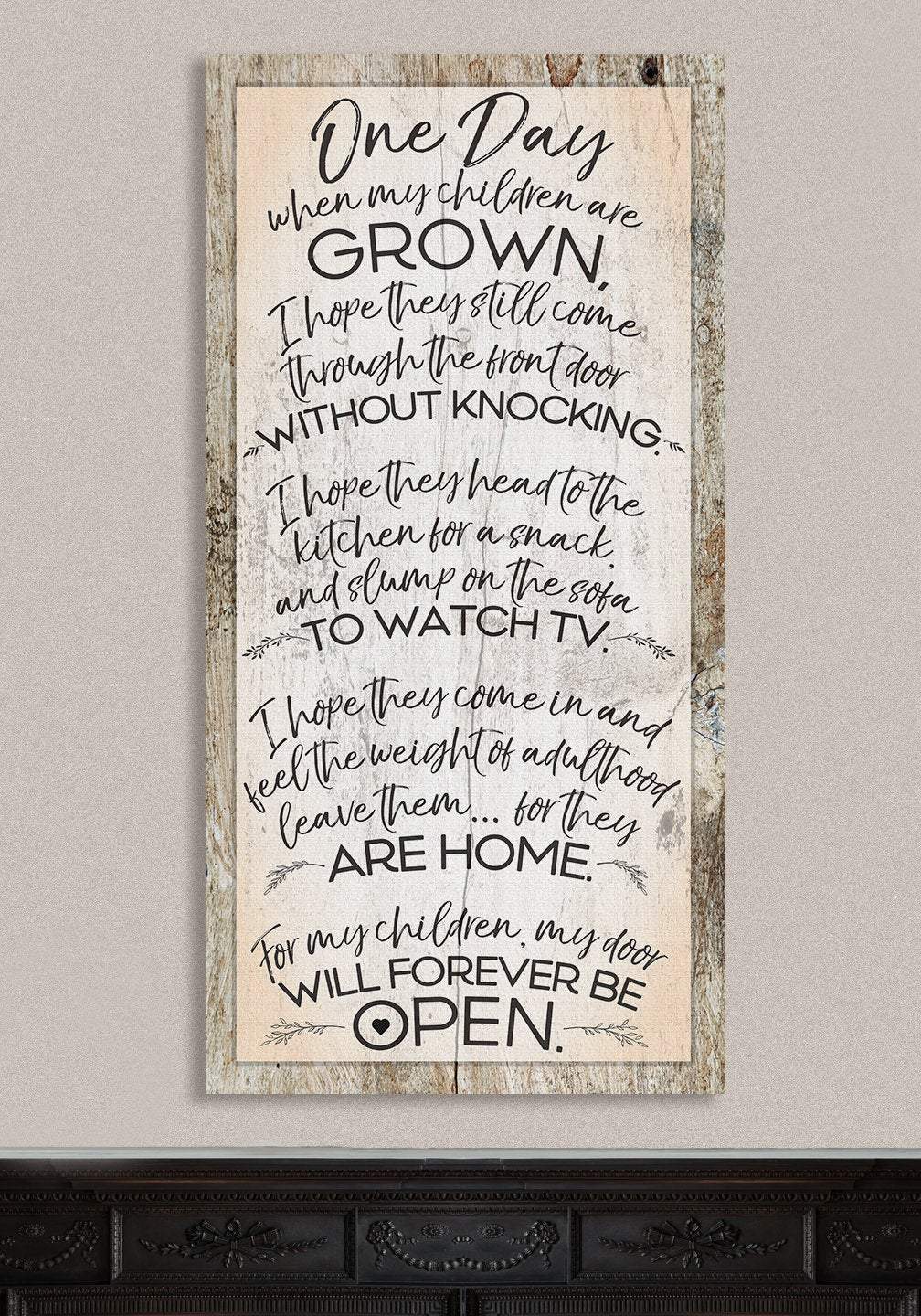 One Day Children Grown - Canvas