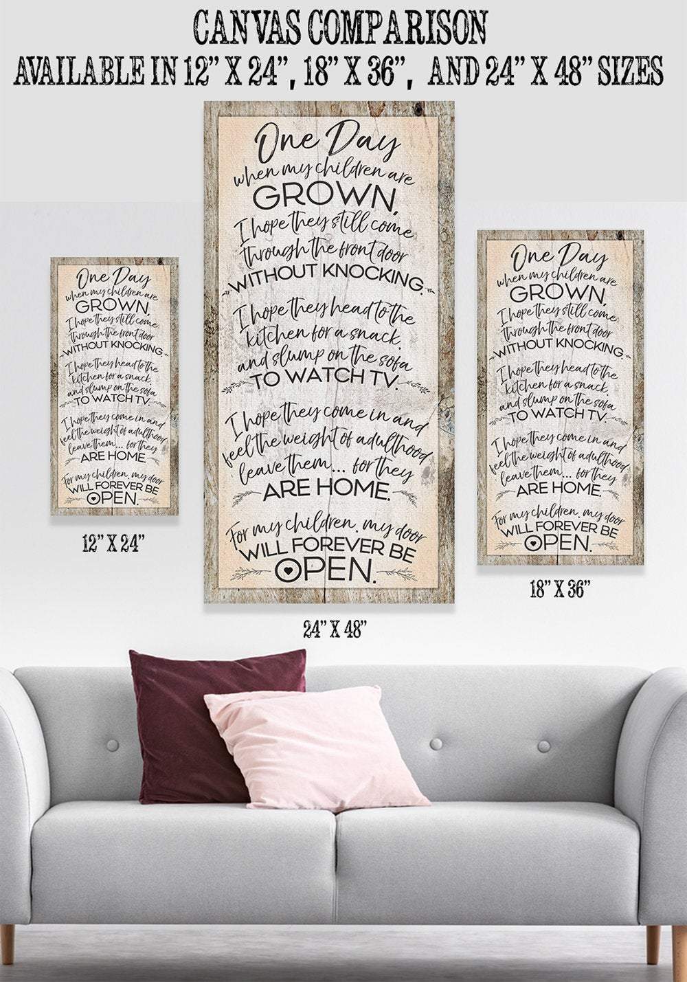 One Day Children Grown - Canvas
