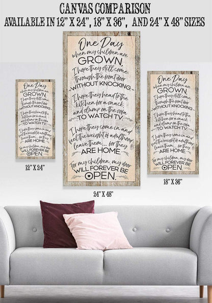 One Day Children Grown - Canvas