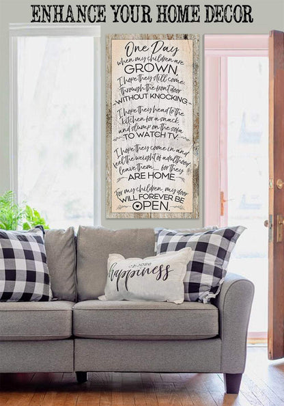 One Day Children Grown - Canvas