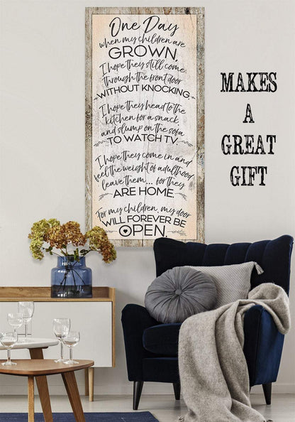 One Day Children Grown - Canvas