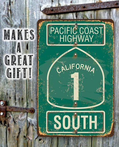Pacific Coast Highway South - California - Metal Sign
