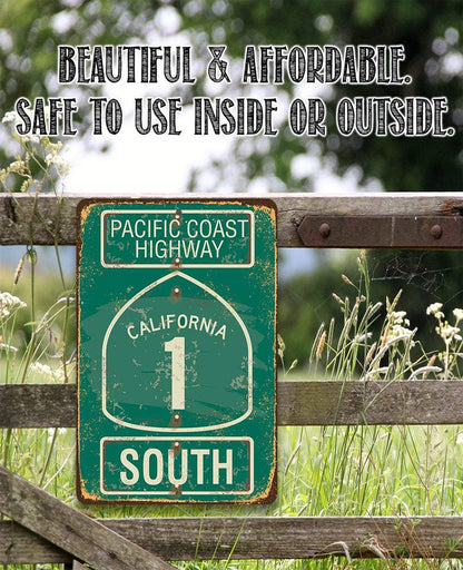 Pacific Coast Highway South - California - Metal Sign