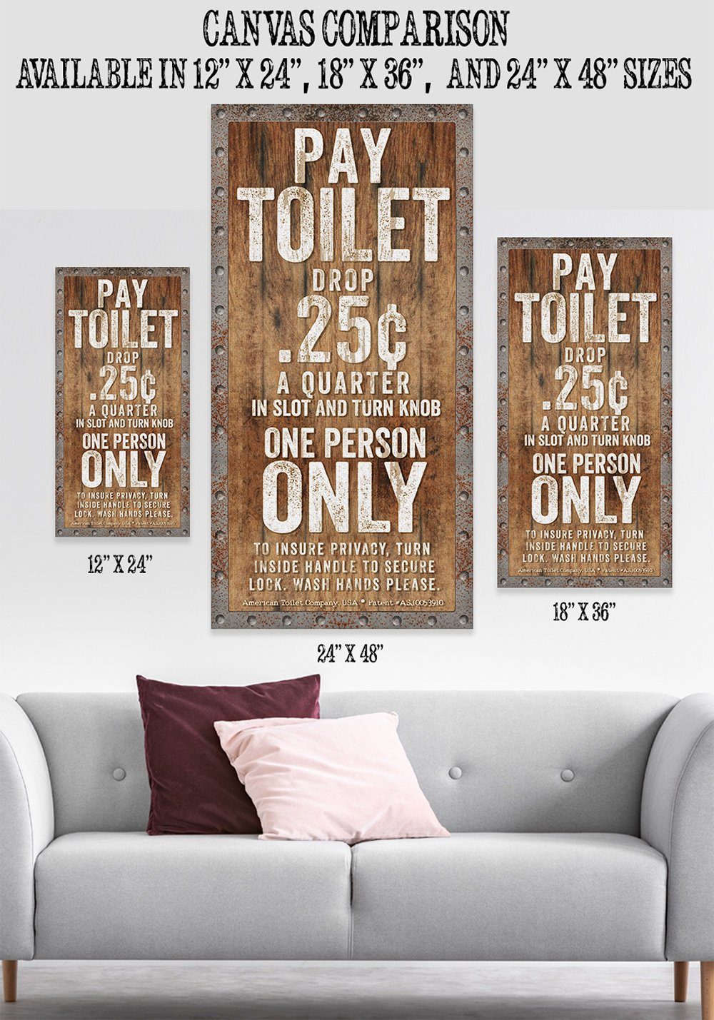 Pay Toilet - Canvas