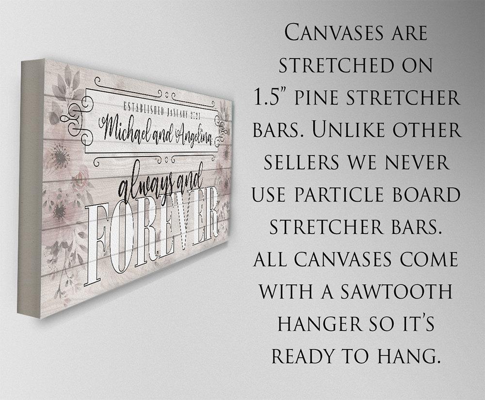 Personalized - Always and Forever - Canvas