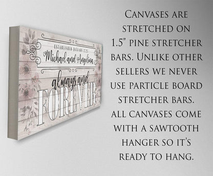 Personalized - Always and Forever - Canvas