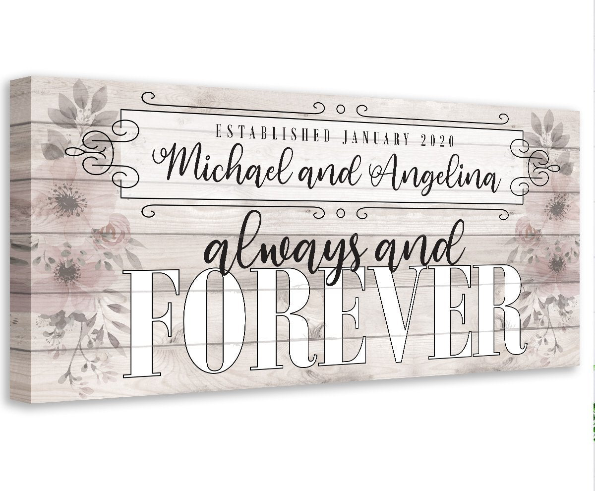 Personalized - Always and Forever - Canvas