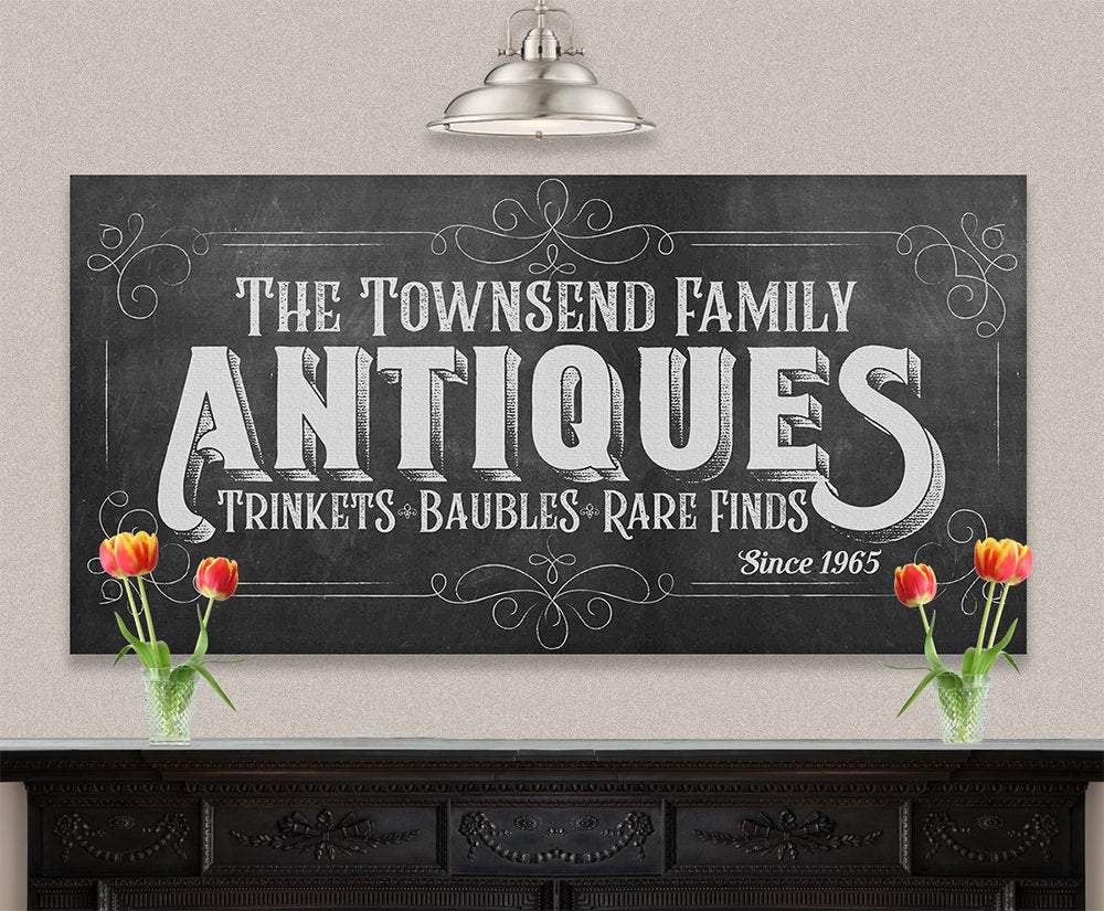 Personalized - Antiques - Canvas