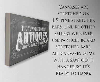 Personalized - Antiques - Canvas