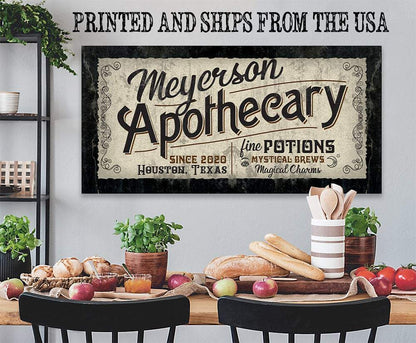 Personalized - Apothecary - Canvas