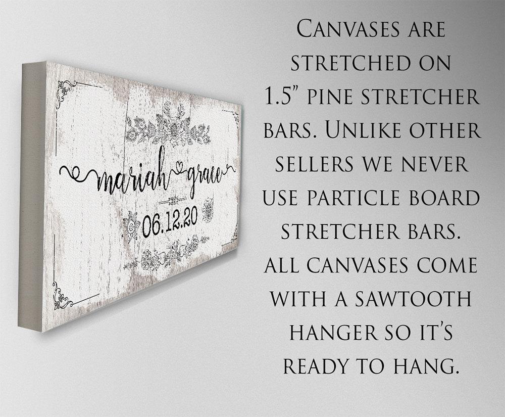 Personalized - Baby Name - Canvas