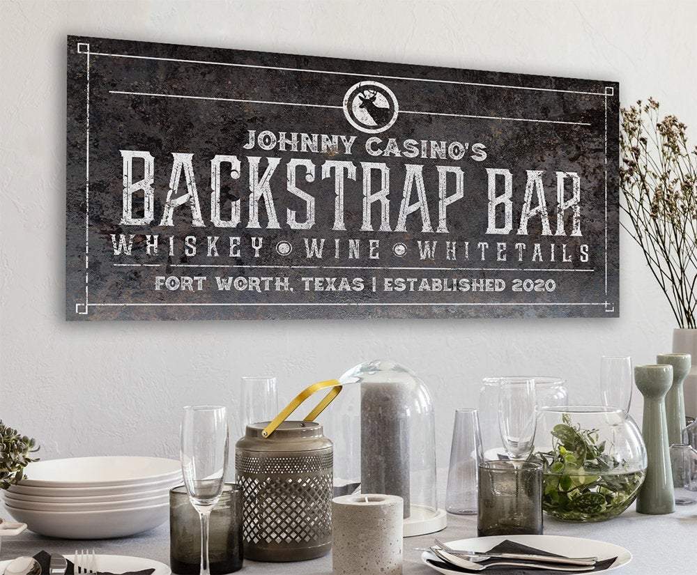 Personalized - Backstrap Bar - Canvas