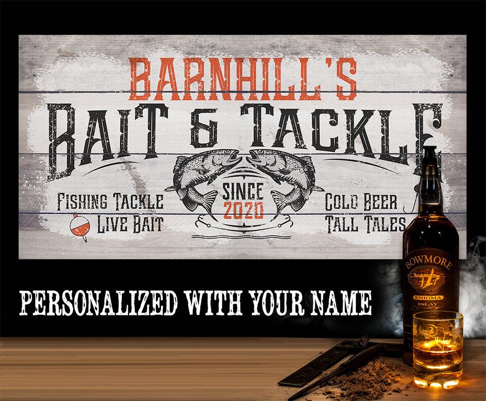 Personalized - Bait & Tackle - Canvas