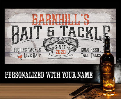 Personalized - Bait & Tackle - Canvas
