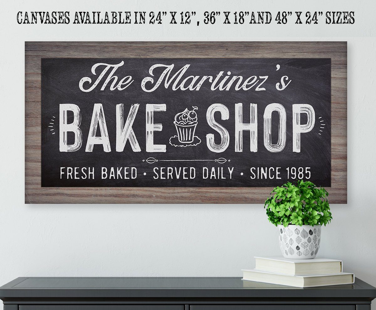 Personalized - Bake Shop - Canvas