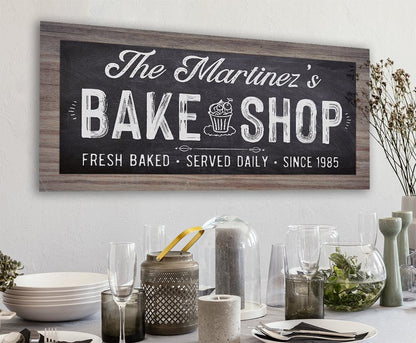 Personalized - Bake Shop - Canvas