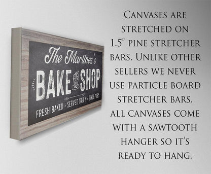 Personalized - Bake Shop - Canvas