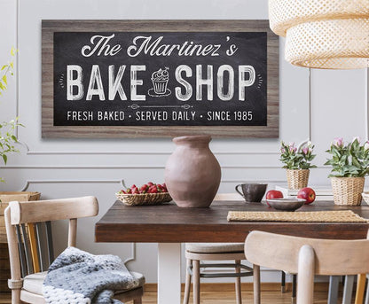 Personalized - Bake Shop - Canvas