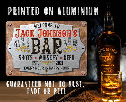 Personalized - Bar 2 - Metal Sign